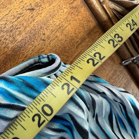 Liz Claiborne,Woman,Blouse+Pant Caprice Set,Blue-White,Sz M,Zip,Sleeveless.! - Picture 9 of 12